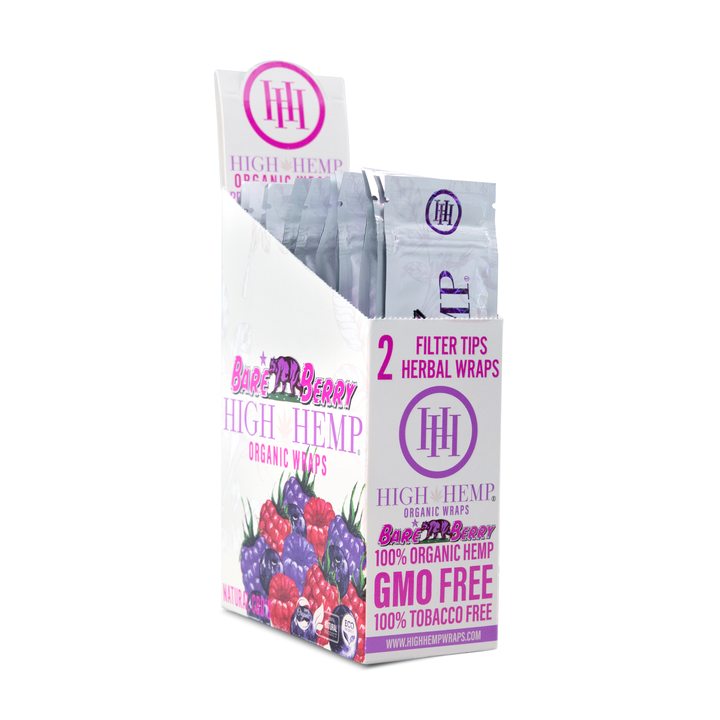 High Hemp Organic Wraps, 2pk/25CT