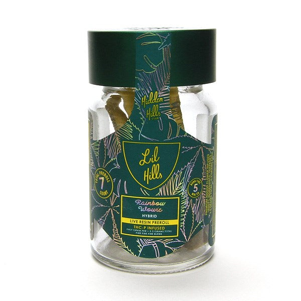 Hidden Hills Fire Blend Lil Hills Pre-Rolls, 3.5g, 7 Blend in  JAR