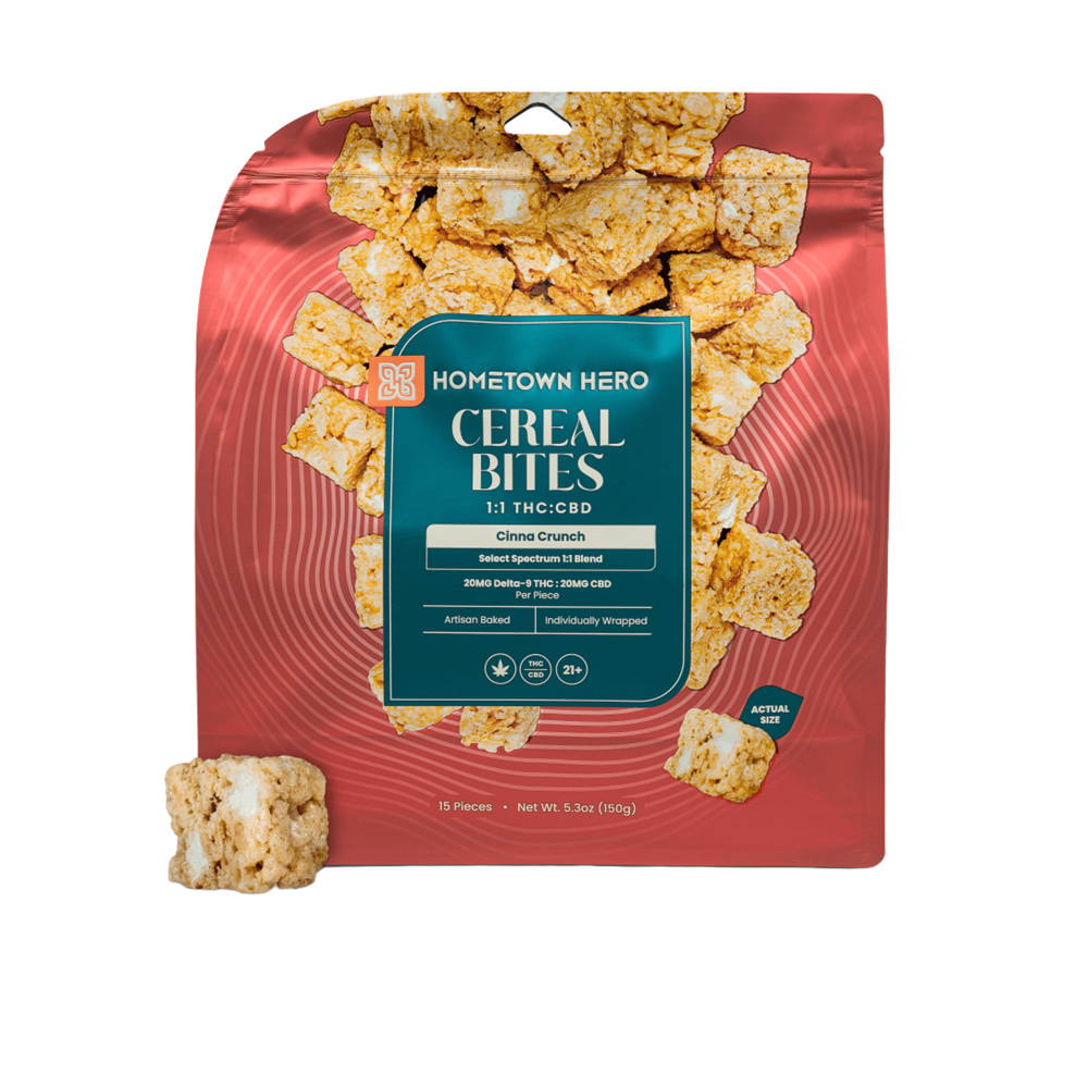 Hometown Hero D9 + CBD 1:1 Cereal Bites, 600mg