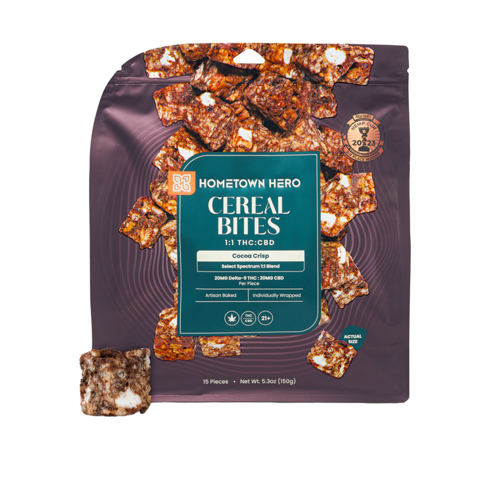 Hometown Hero D9 + CBD 1:1 Cereal Bites, 600mg