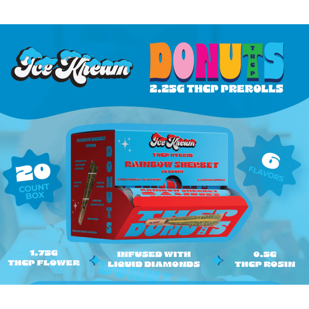 Ice Kream Donuts THC-P Hash Hole Pre-Roll, 2.25g 20CT
