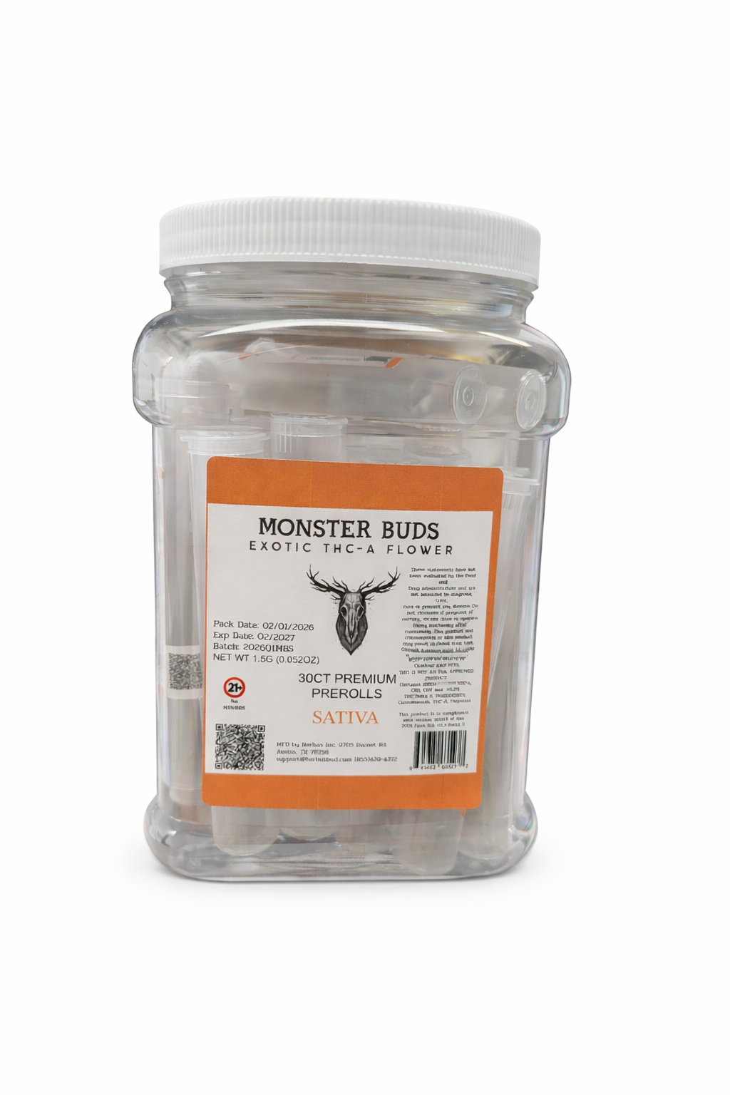 MONSTER BUDS PREMIUM PREROLLS 30PK