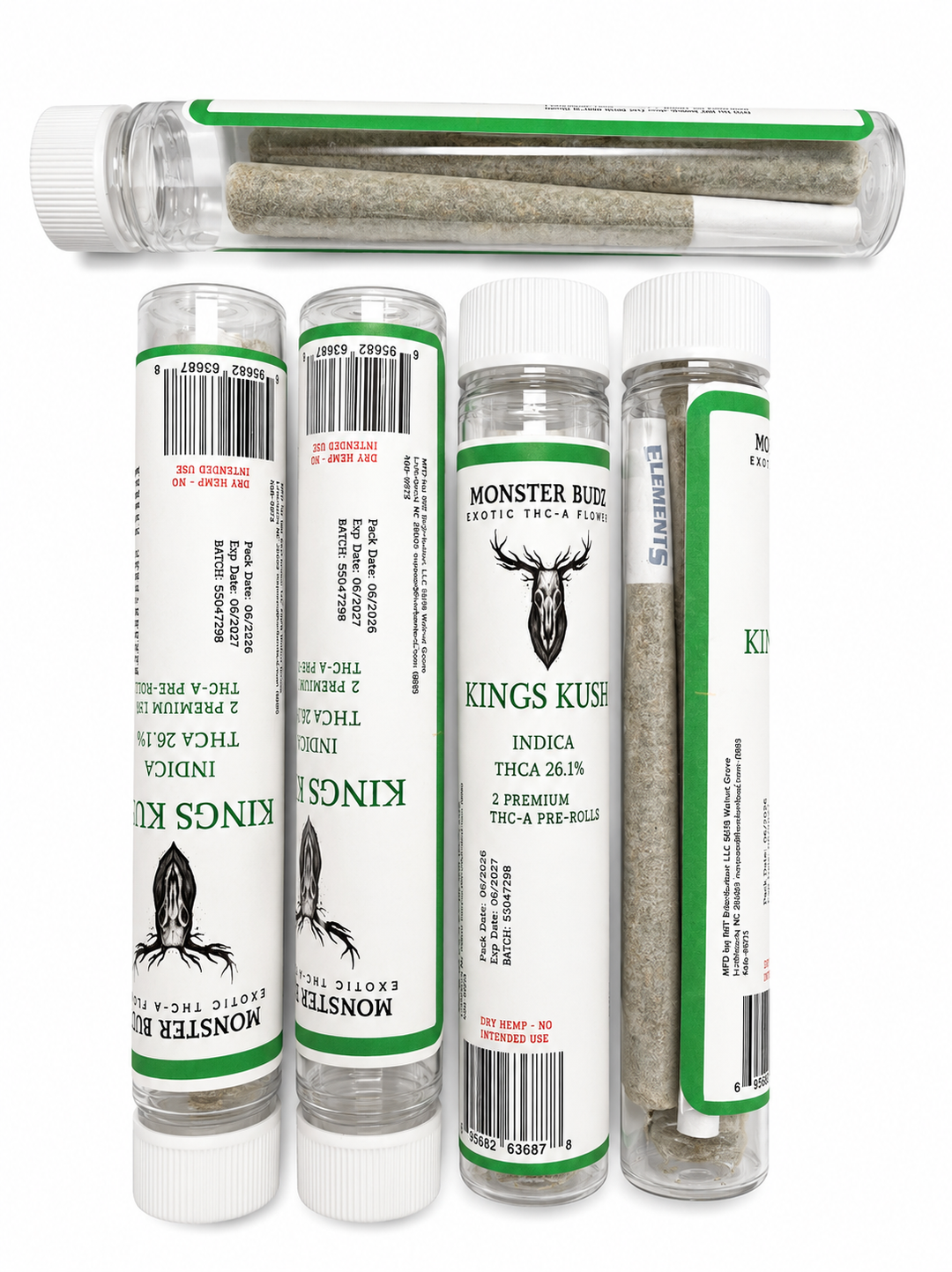DOPE PROS 2CT THC-A PREROLLS (MONSTER BUD EDITION)