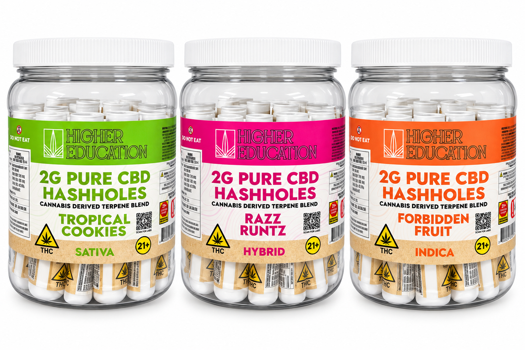 Higher Education Pure CBD Hash Hole Pre-Roll, 2g 30CT