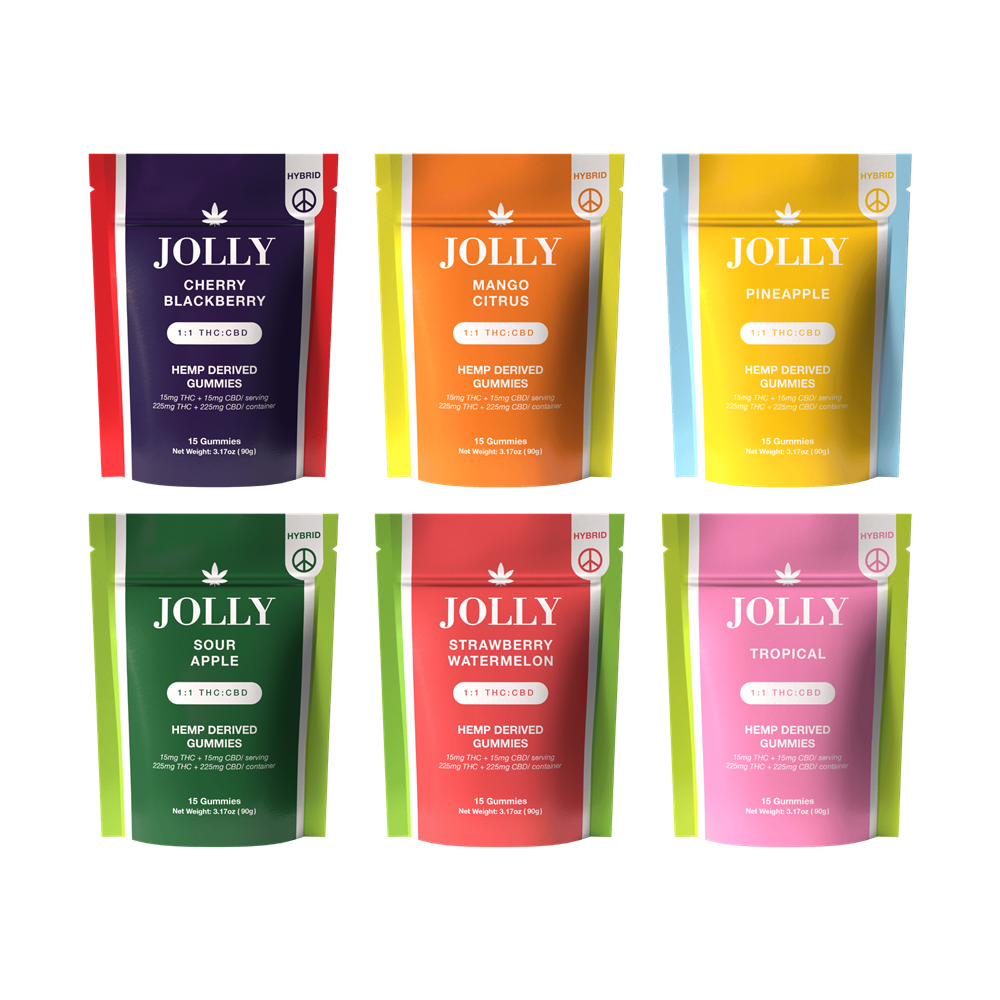 Jolly 1:1 D9 Gummies, 15pk