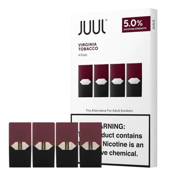 JUUL 5% & 3% 4 PACK / 8 COUNT IN A BOX
