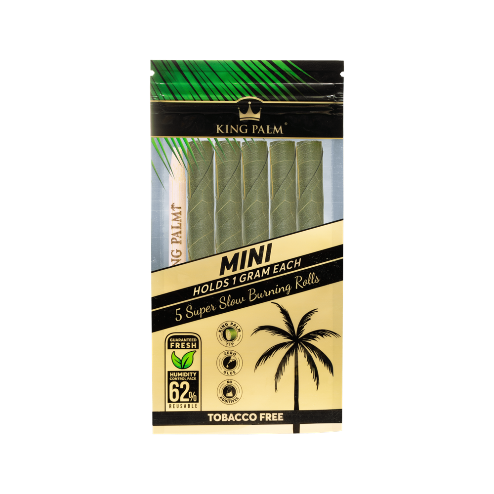 KING PALM MINI ROLL W/ BOVEDA - 15CT DISPLAY BOX