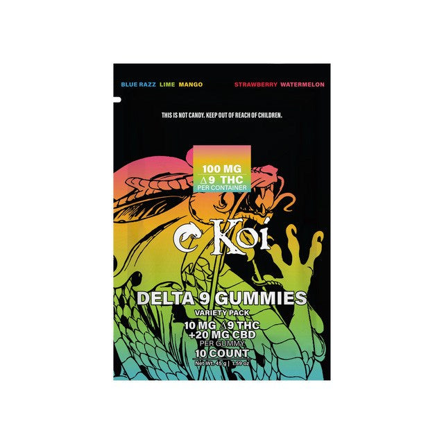 Koi D9 Gummies Pouch, 100mg 10ct