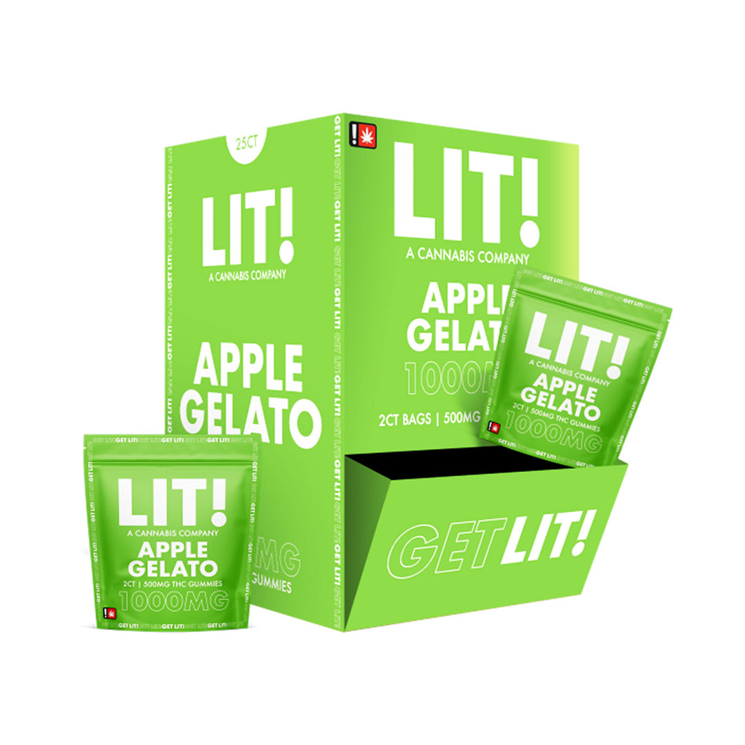 LIT THC GUMMIES 1000MG 2PK 25CT