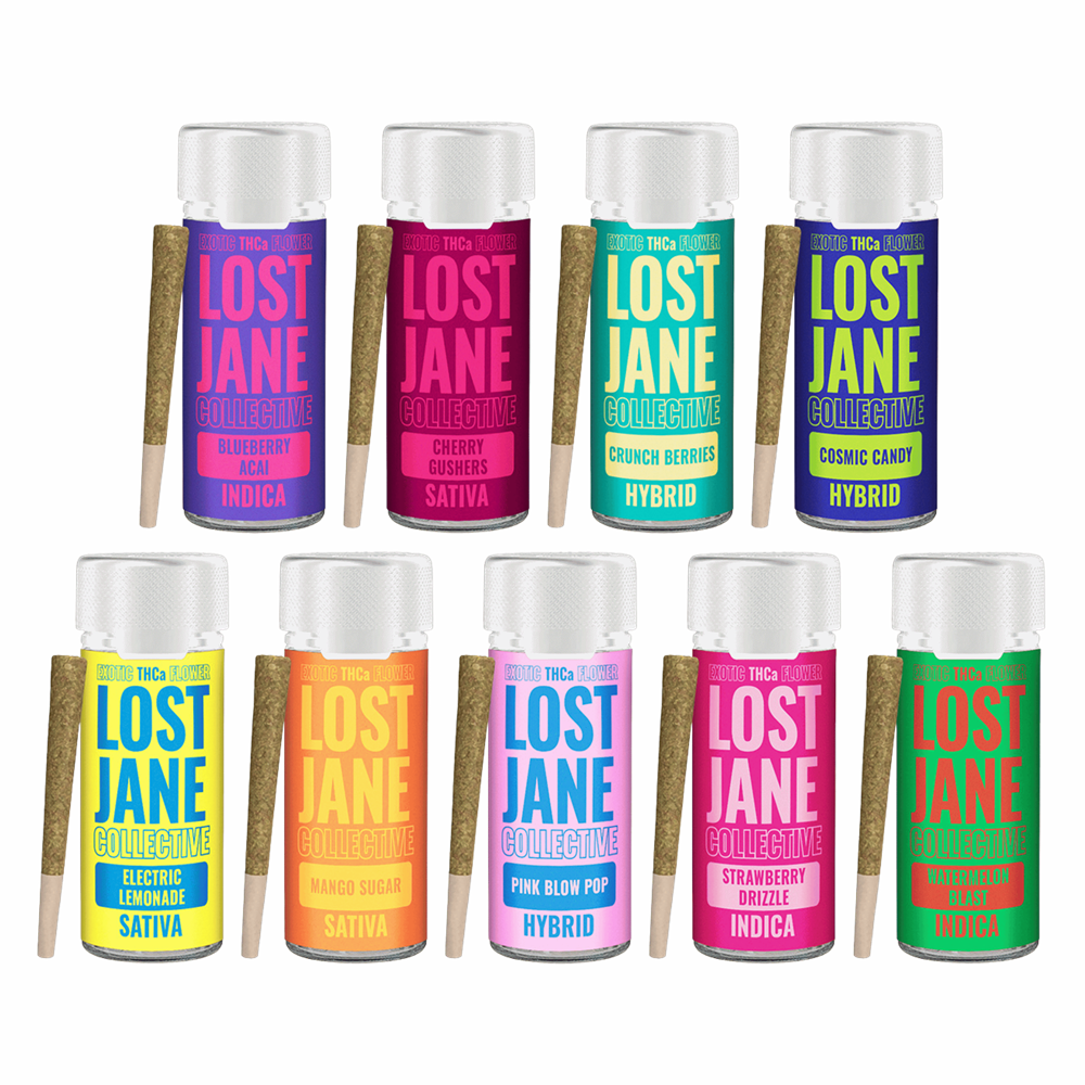 Lost Jane Exotic THC-A Pre-Rolls Jar, 5pk