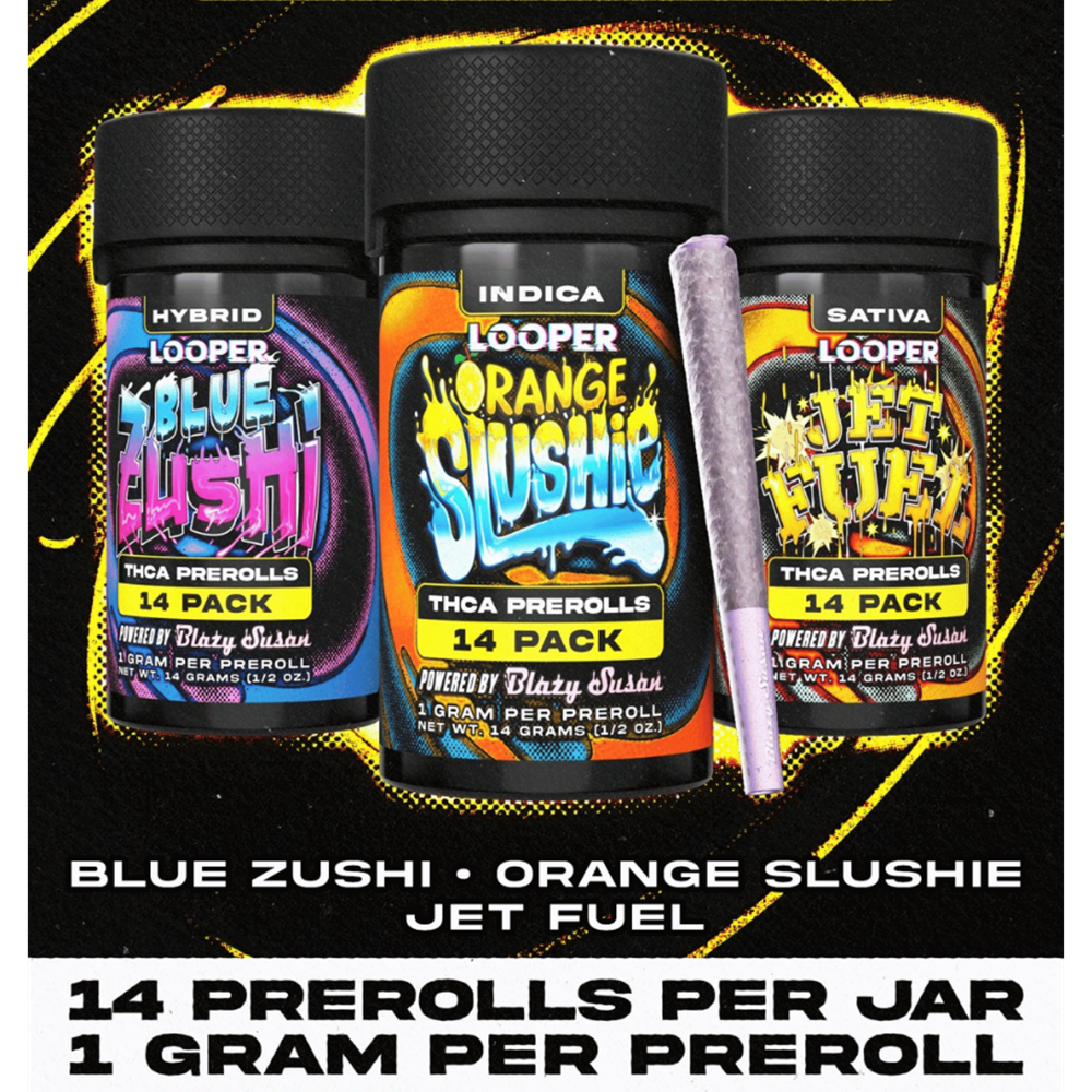 Looper THC-A Pre-Rolls Jar, 14pk