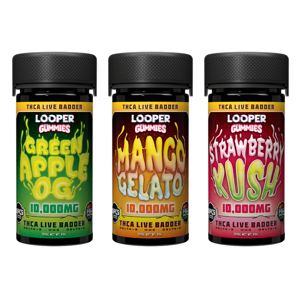 Looper THC-A Live Badder Gummies, 10000mg