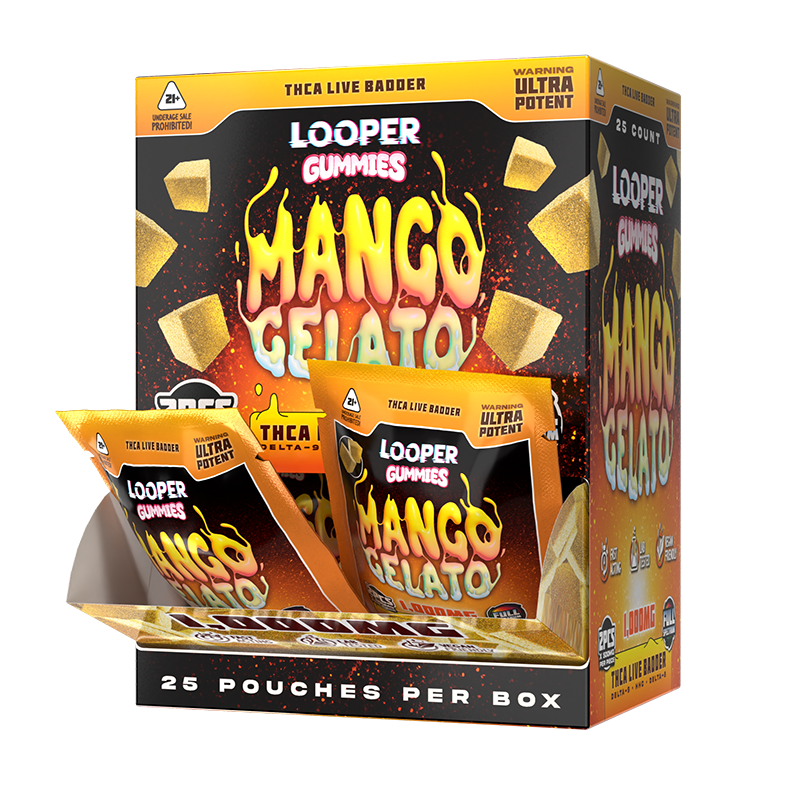 Looper THC-A Live Badder Gummies Sachet, 2pk/1000mg
