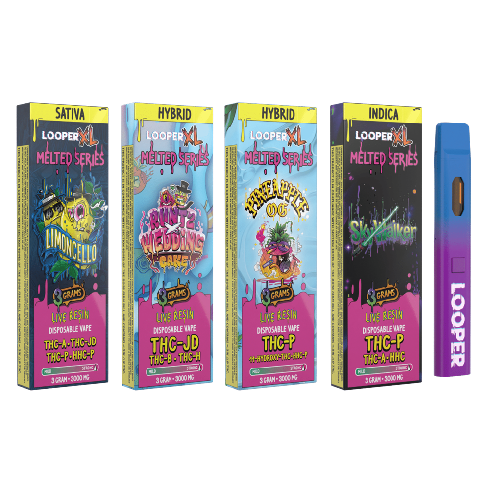 Looper Melted Series Live Resin XL Disposable, 3g 5 Pack