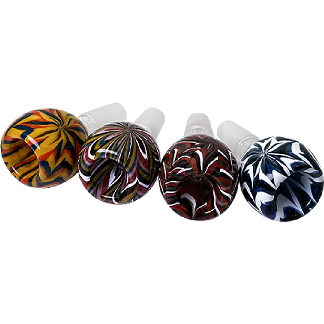 14MM ASSORTED FLOWER BOWLS - 5CT