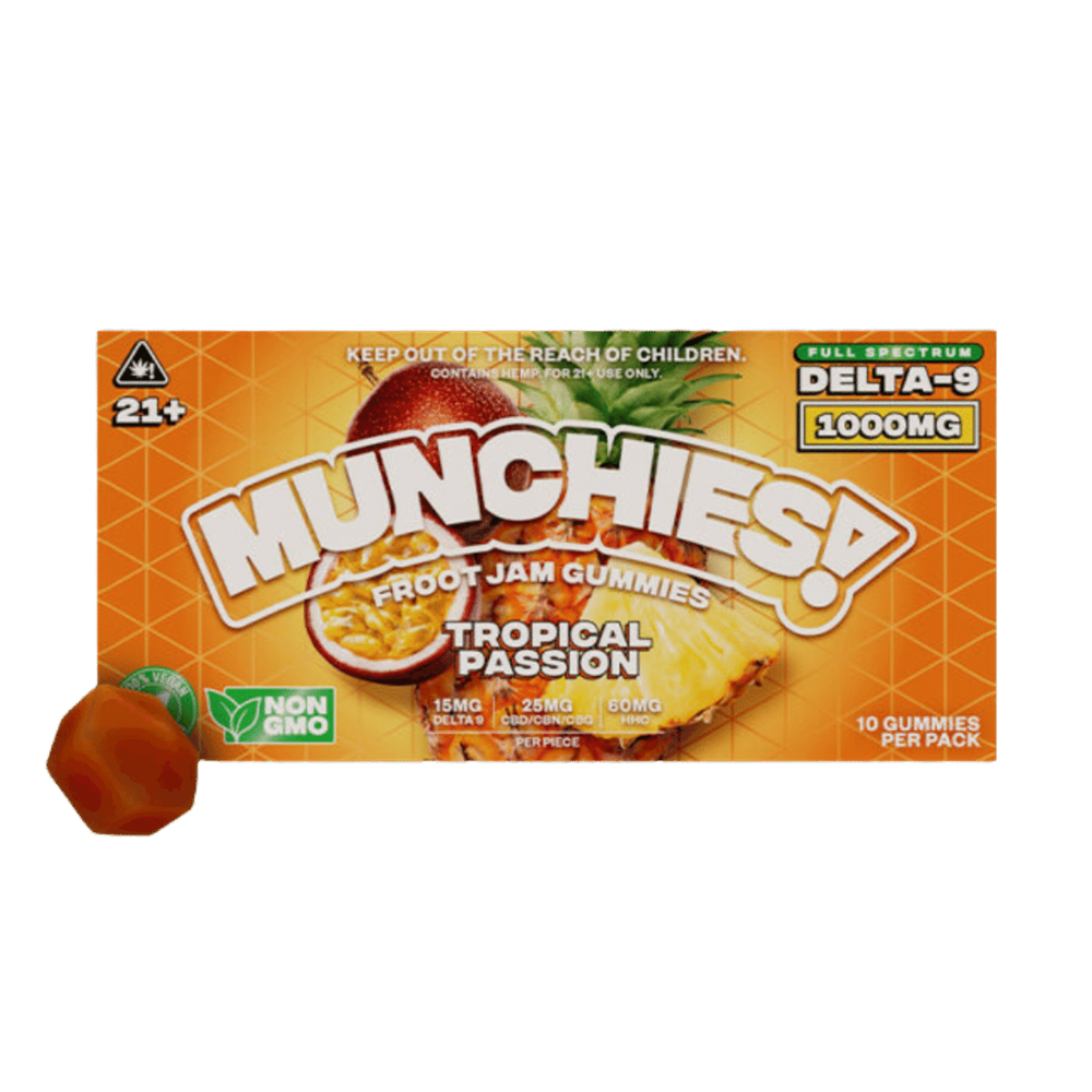 Munchies D9 + HHC Froot Jam Gummies, 1000mg