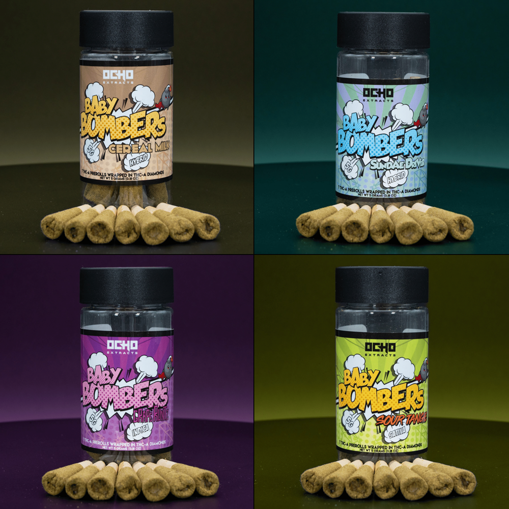 Ocho Extracts Baby Bombers THC-A Caviar Pre-Rolls, 5g