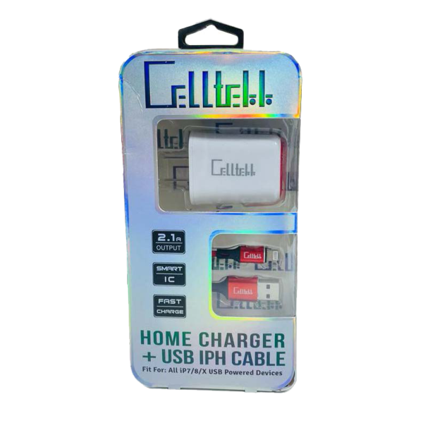 CELLTEKK CHARGER 2IN1 HOME + IPHONE
