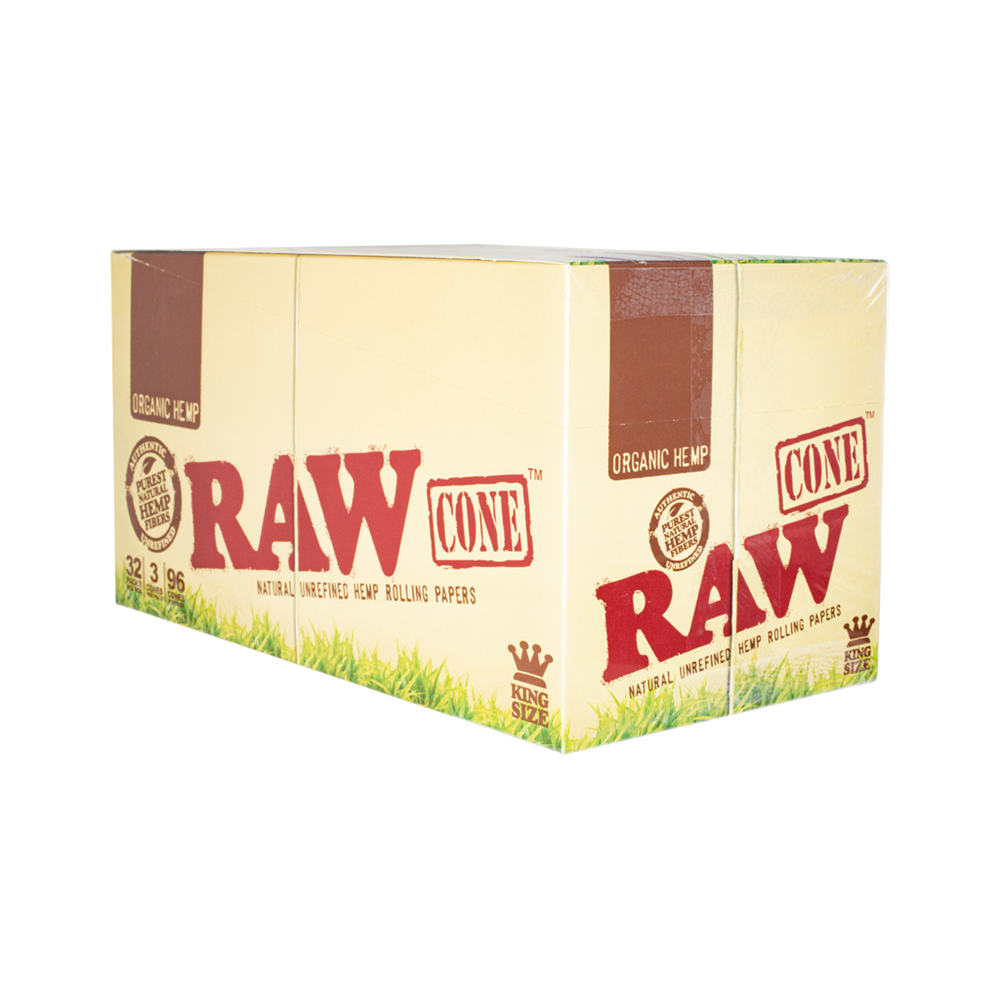 RAW Organic Hemp Pre-Rolled Cones, 32CT