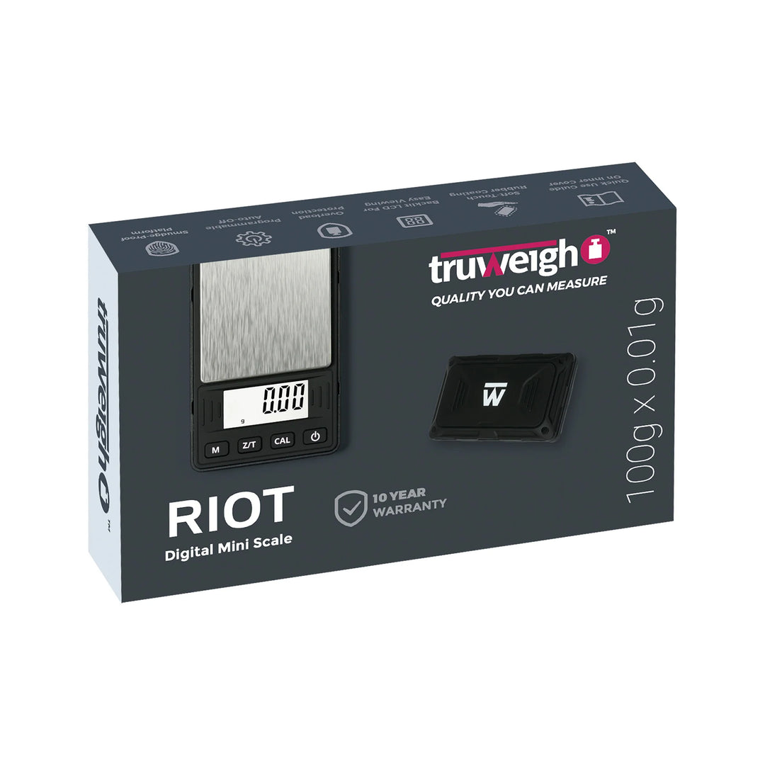 TRUWEIGH RIOT DIGITAL SCALE - 100G X 0.01G