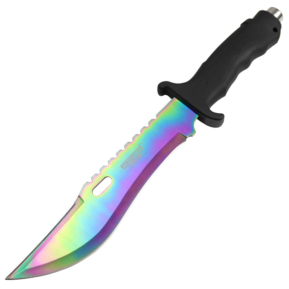 Defender-Xtreme 13"Anodized Fixed Blade Hunting Knife Stainless Steel