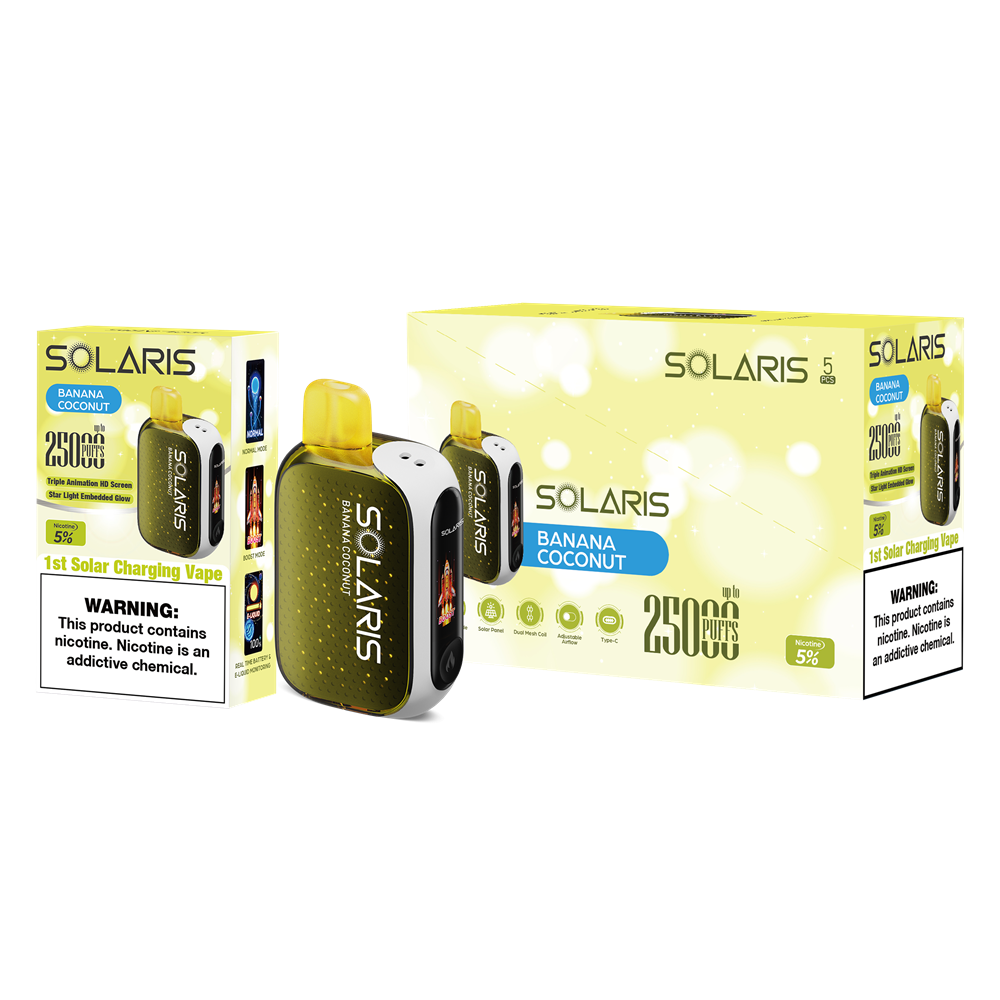 Solaris 25K Solar Charging Disposable, 5CT