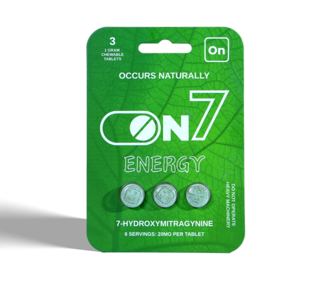 ON 7  Hydroxymitragynine Kratom Tablets (20MG) 3PK