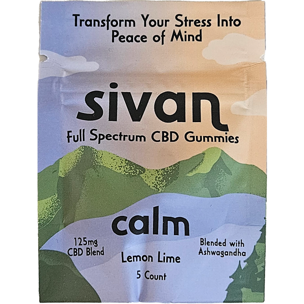 Sivan CBD Gummies 125mg 5ct 10PK Display