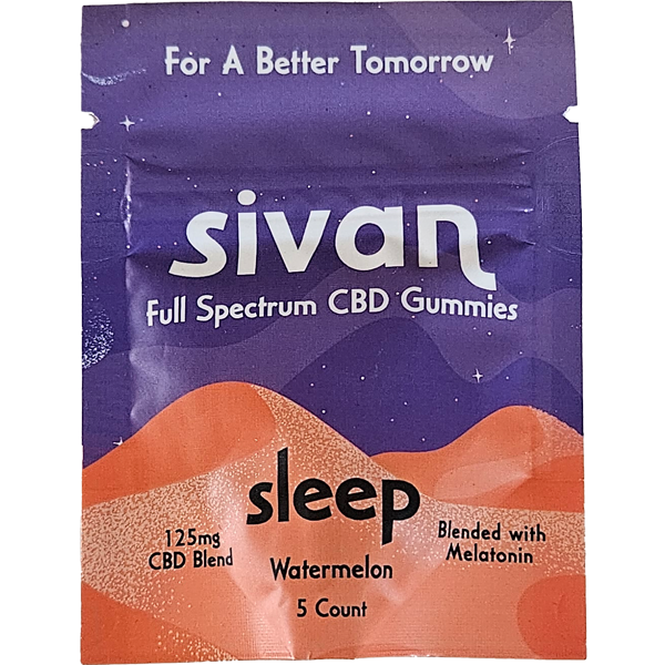 Sivan CBD Gummies 125mg 5ct 10PK Display