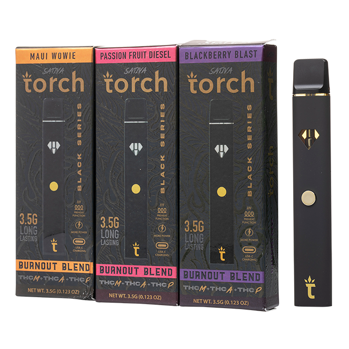 Torch Burnout Blend Disposable - Black Series, 3.5g 5 Pack