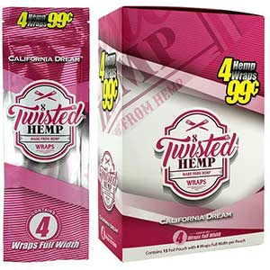 TWISTED HEMP WRAPS 15CT