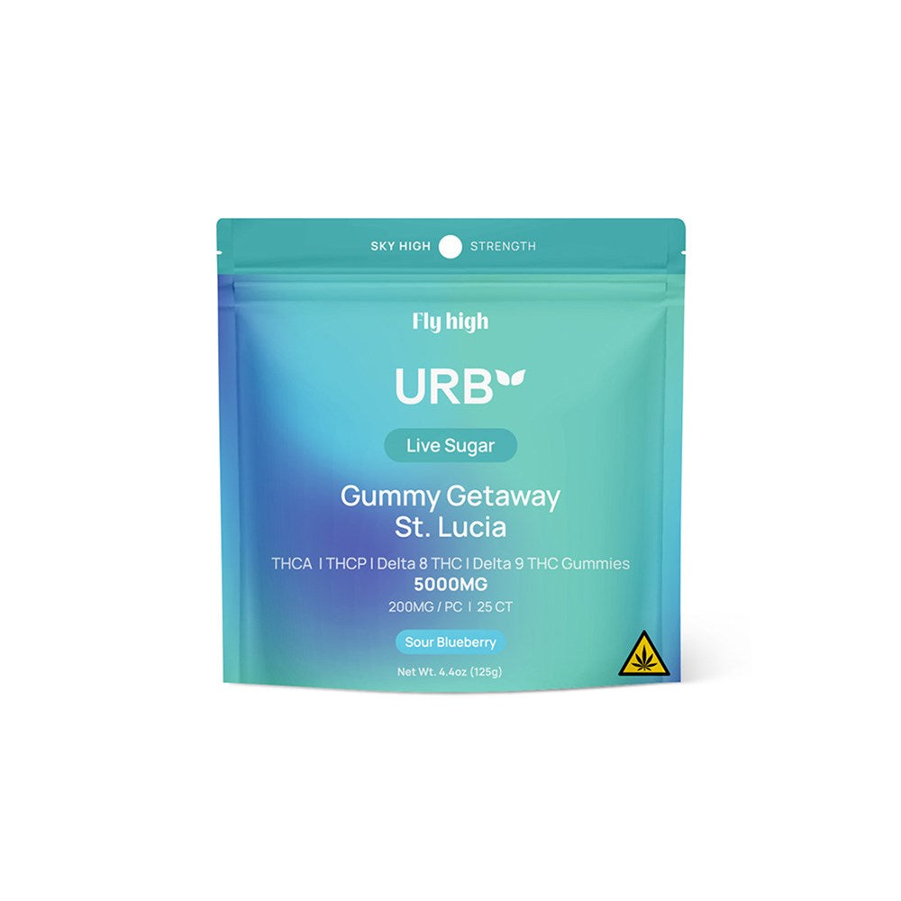 Urb Gummy Getaway St. Lucia Gummies, 5000mg 25CT