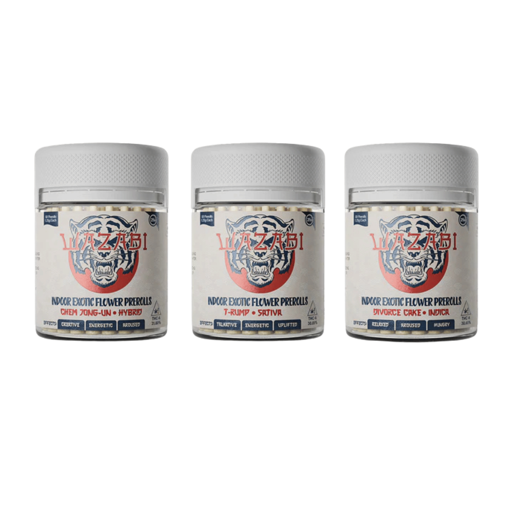 Wazabi THC-A Pre-Roll Jar, 1.25g 50CT