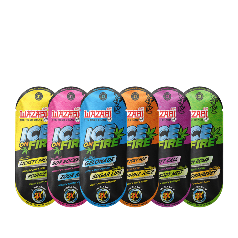 WAZABI Ice on Fire THC-A Pre-Rolls, 3pk 10CT