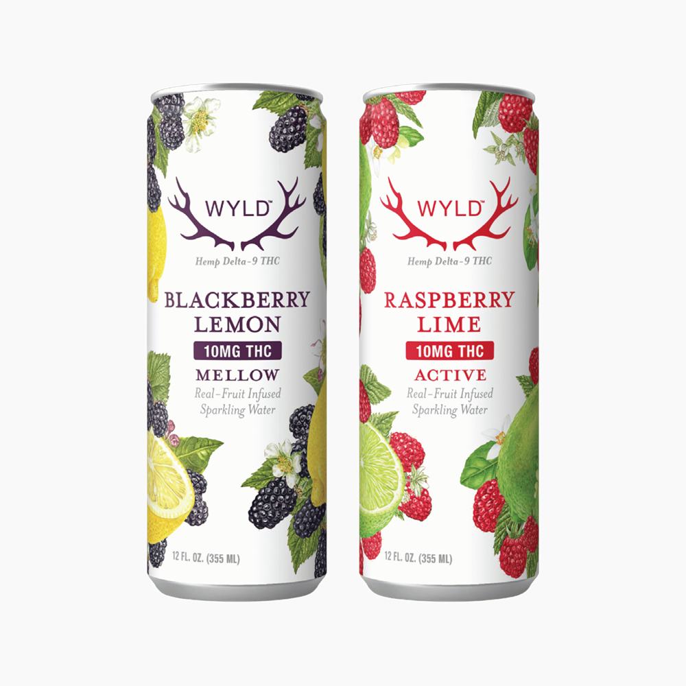 WYLD HEMP SPARKLING WATER 10MG 4PK