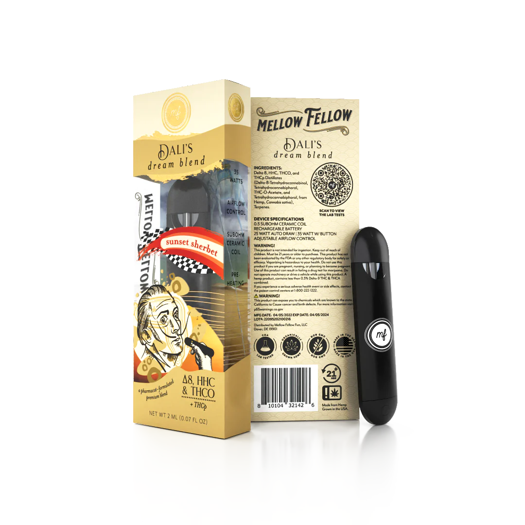 Mellow Fellow Premium Blend Disposable, 2ml/ 6 Pack