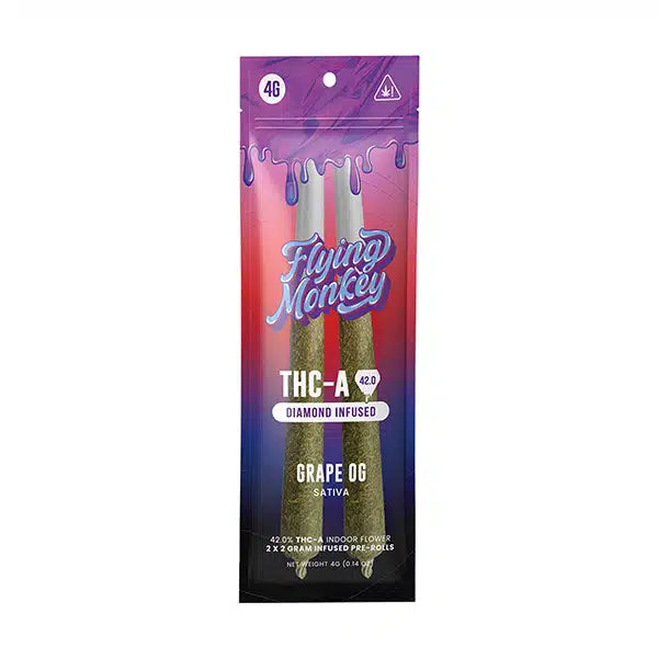 FLYING MONKEY THC-A DIAMOND INFUSED PRE-ROLLS 10CT