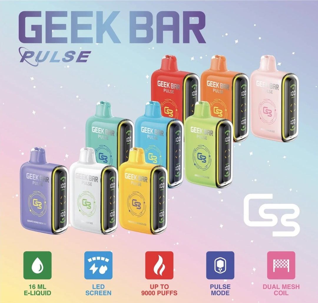 GEEK BAR PULSE 7,000 / 15,000 PUFF 5 Pack
