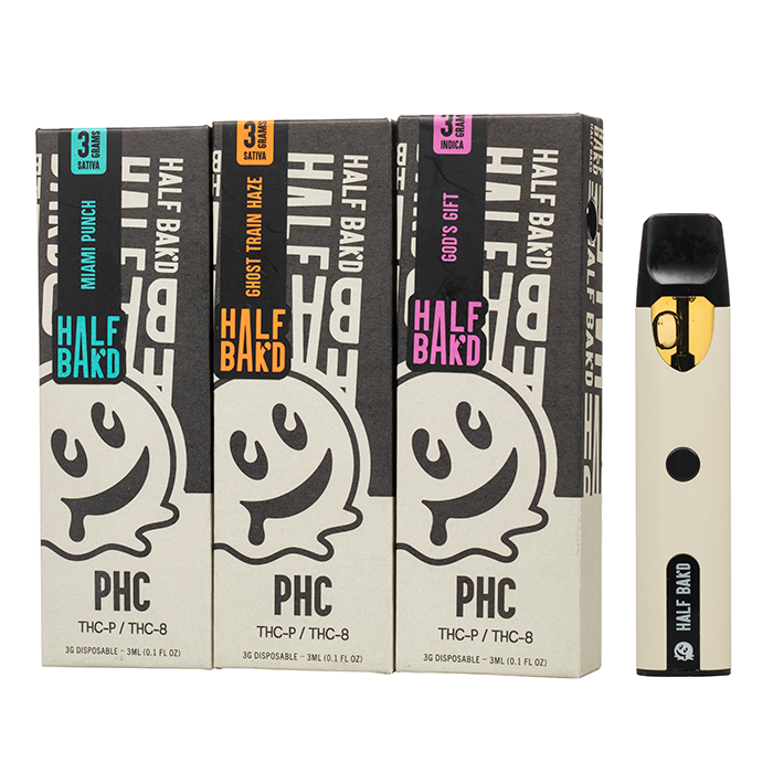 HALF BAKD THC-A 3G DISPOSABLE 5CT