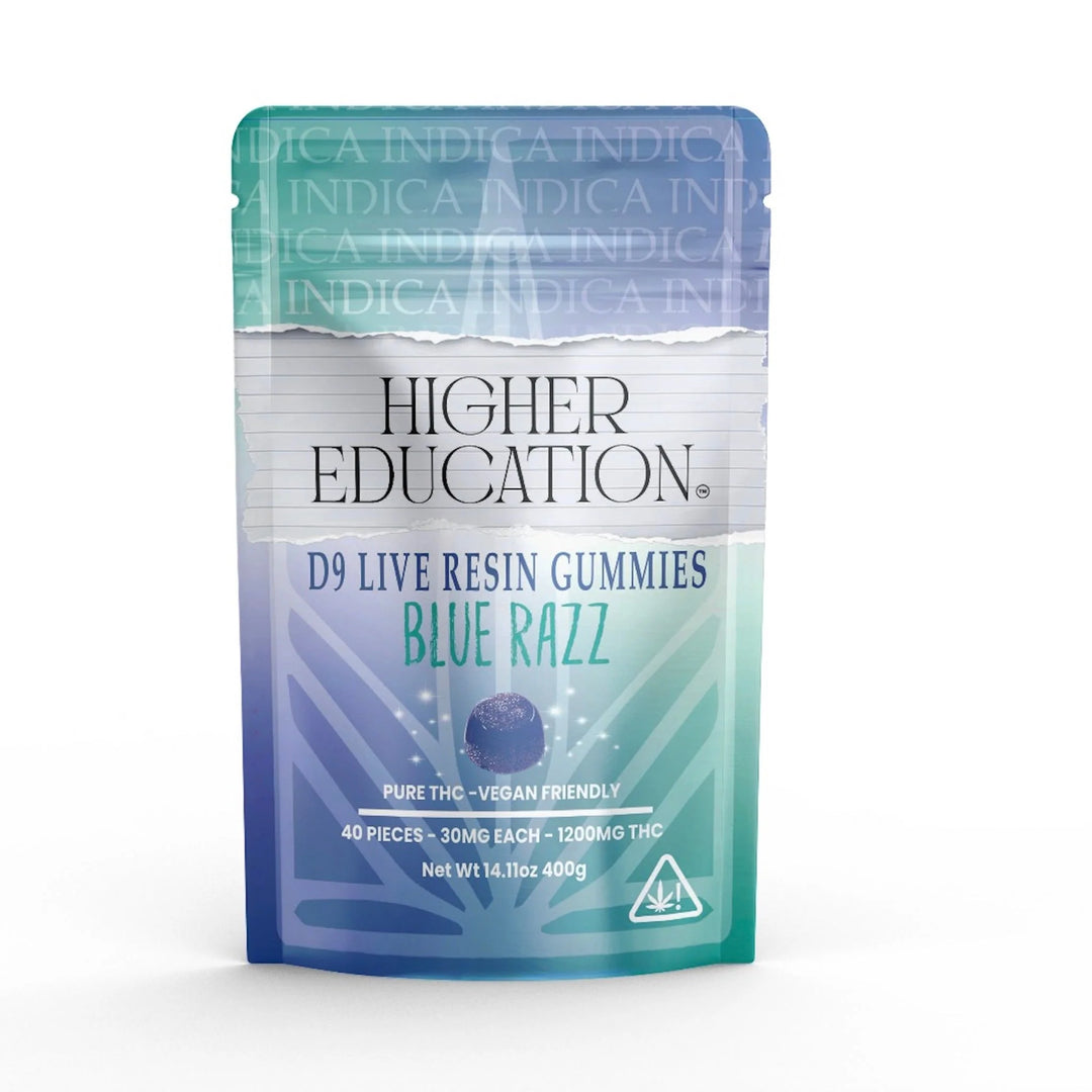 HIGHER EDUCATION D9 LIVE RESIN 1200MG GUMMY 40CT