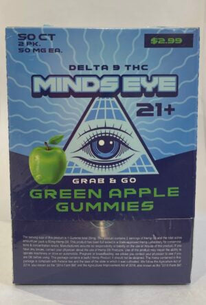 MINDS EYE D9 GUMMY GRAB AND GO 50CT