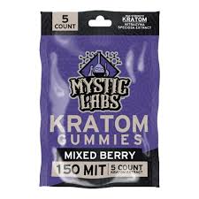 MYSTIC LABS 150MIT KRATOM EXTRACT GUMMIES 5CT