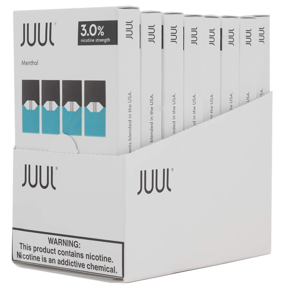 JUUL 5% & 3% 4 PACK / 8 COUNT IN A BOX