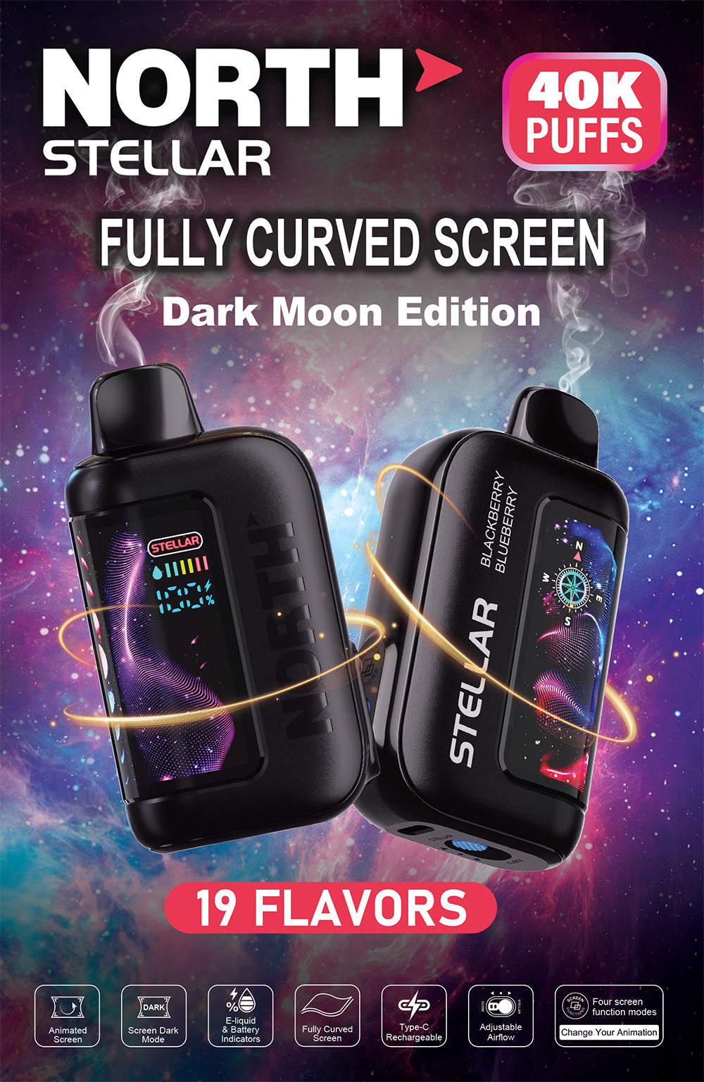 NORTH STELLAR DARK MOON EDT 40K 5CT