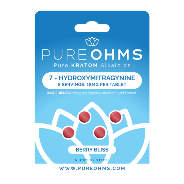 PURE OHMS KRATOM BLUE 10CT 4PK