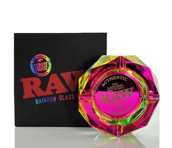 RAW RAINBOW GLASS ASHTRAY
