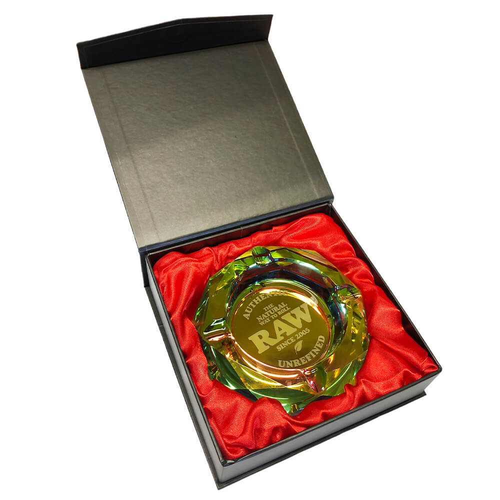 RAW RAINBOW GLASS ASHTRAY